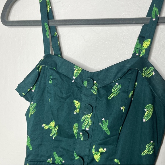 ModCloth Cactus Interest Achieved Midi Dress XS with pockets! - Picture 7 of 8